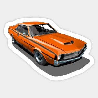 AMC Javelin in Big Bad Orange Sticker